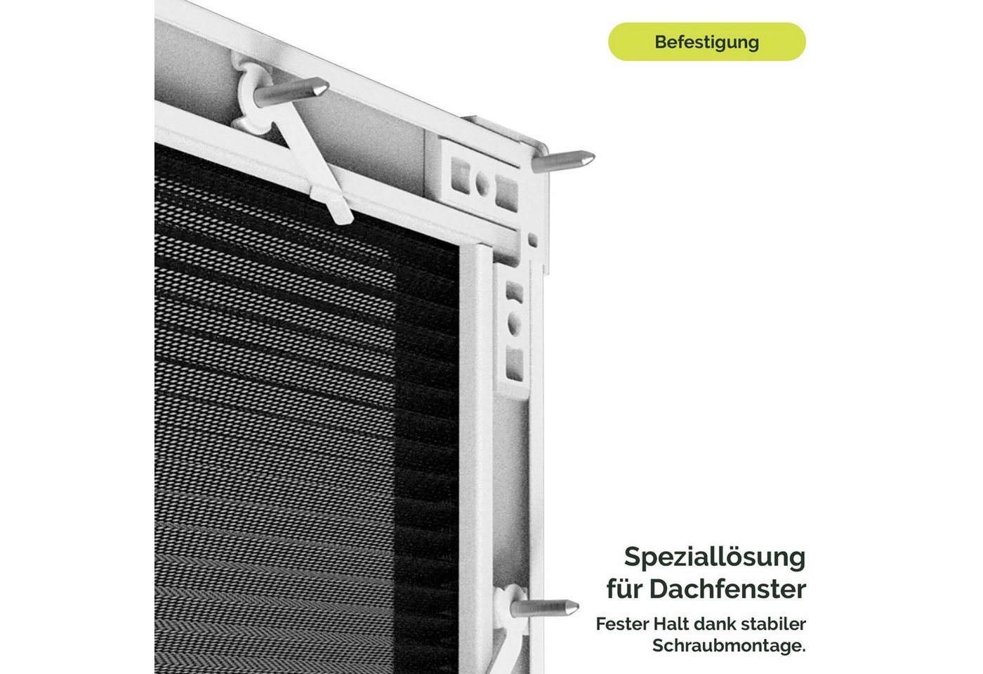 Nematek Insektenschutzplissee Nematek Fliegengitter UNO-Plissee für Dachfenster Insektenschutz Dachfensterplissee in verschiedenen Größen Bild 3