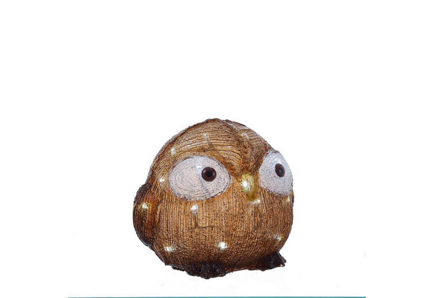 MARELIDA LED Dekofigur LED Eule mit offenen Augen Acryl Tierfigur Gartenfigur H: 21cm, LED Classic, kaltweiss (5300K bis 6000K) Bild 5