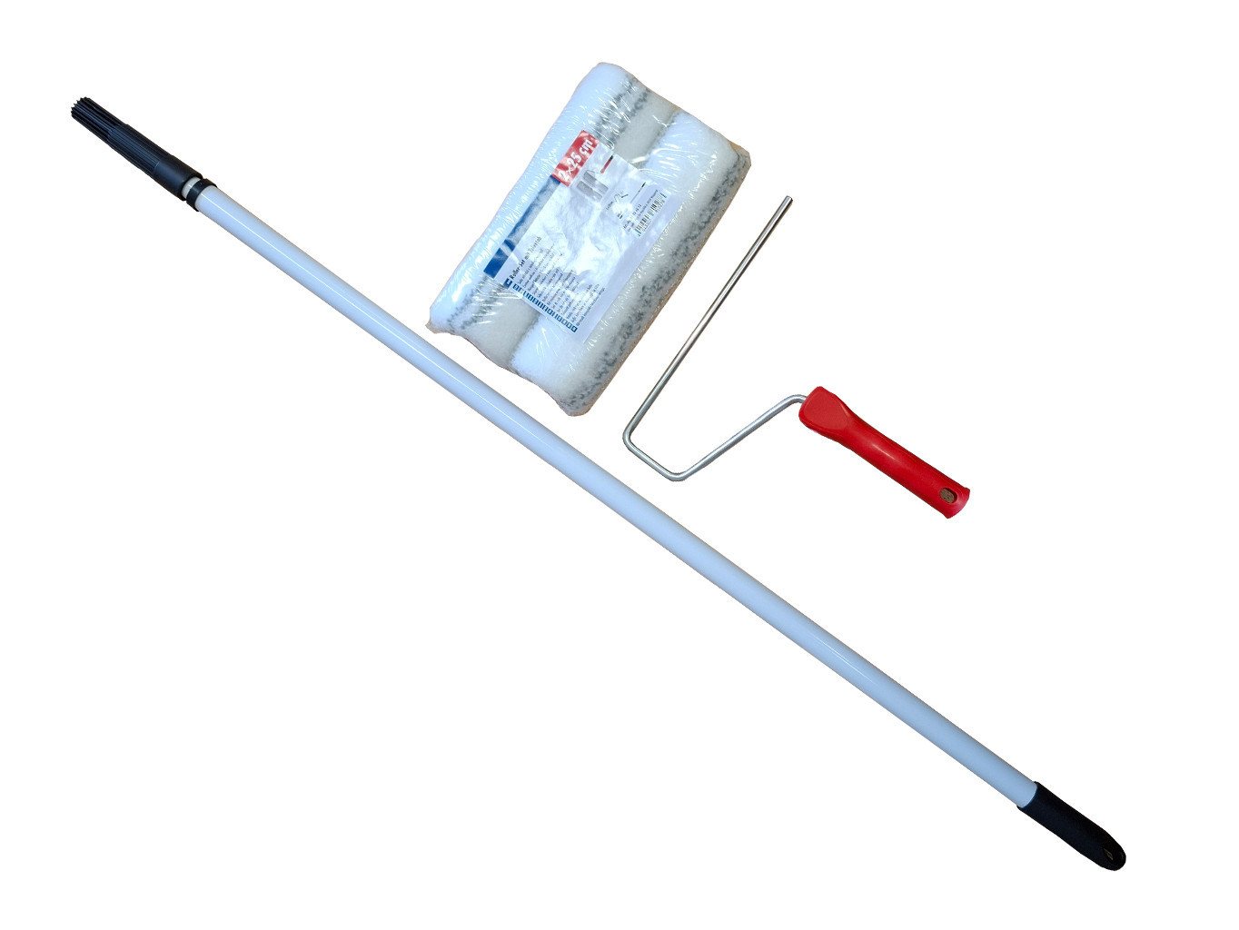 ASKON Malerset Farbroller-Set mit Teleskopstab, (Set, 4-tlg., 2 Farbwalzen 25 cm, 1 Bügel, 1 Teleskopstange bis 200 cm), 4-teilig