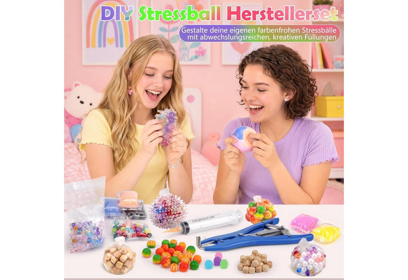 LuxusKollektion Kreativset DIY Stressball Set Squishy Bälle Bild 3
