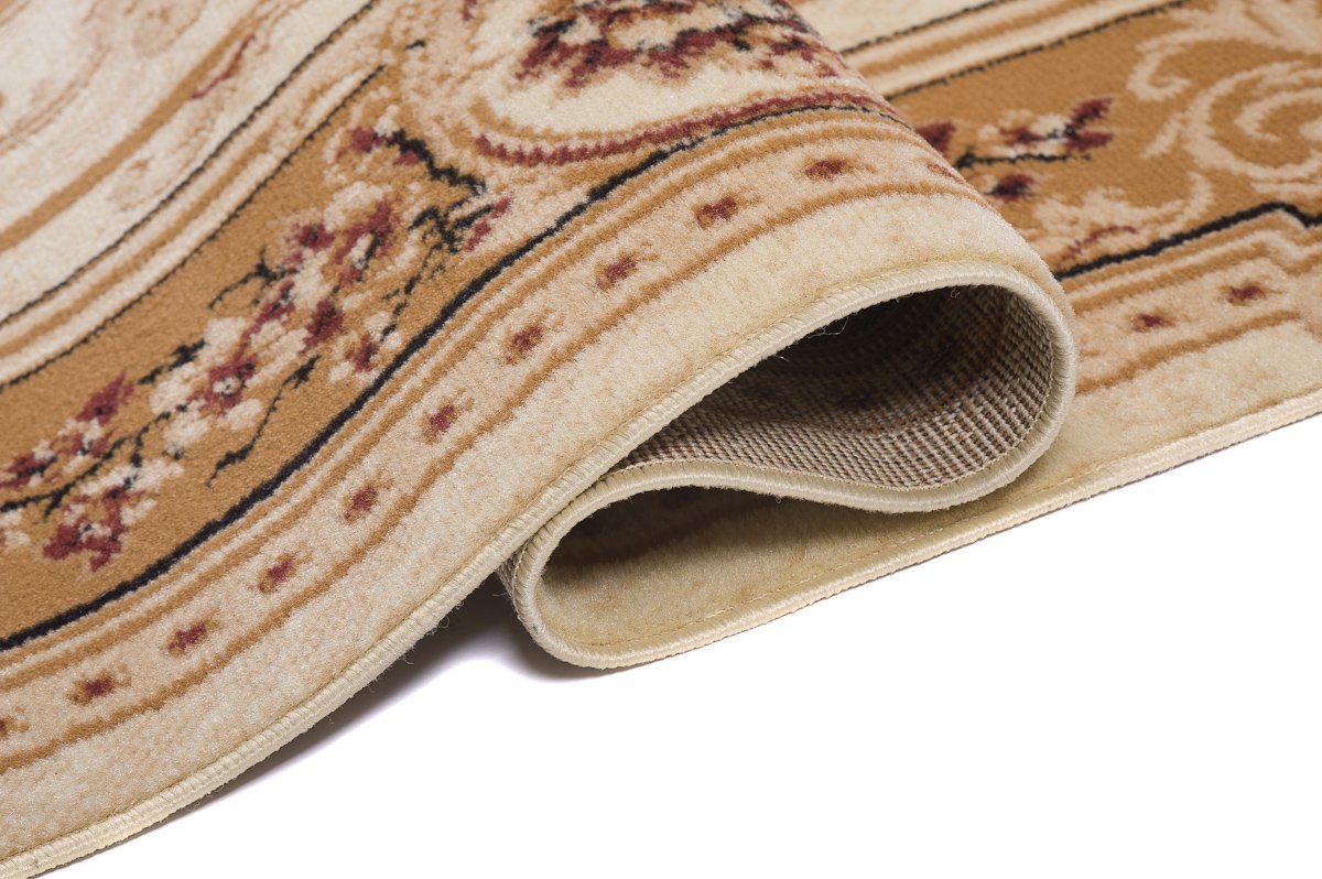 Mazovia Orientteppich Klassisch Orientalisch Beige Creme Wohnzimmer, Schlafzimmer, Büro, Fußbodenheizung Bild 4