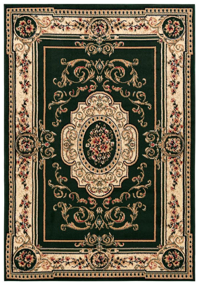 Mazovia Orientteppich Klassisch Orientalisch Grün Wohnzimmer, Schlafzimmer, Büro, Esszimmer, Fußbodenheizung