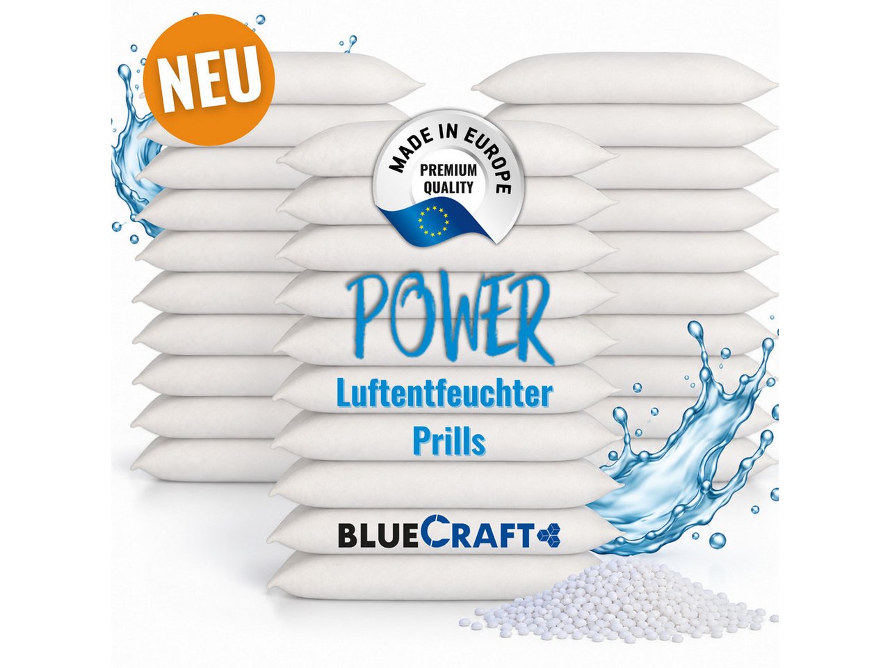 BlueCraft Luftentfeuchter-Nachfüllpack 30x 1kg Prills im Vliesbeutel für Granulat Box ohne Strom Nachfüller, für Granulat Box, für Zuhause Schlafzimmer Wohnung Nachfüllbeutel gegen Schimmel Bild 5
