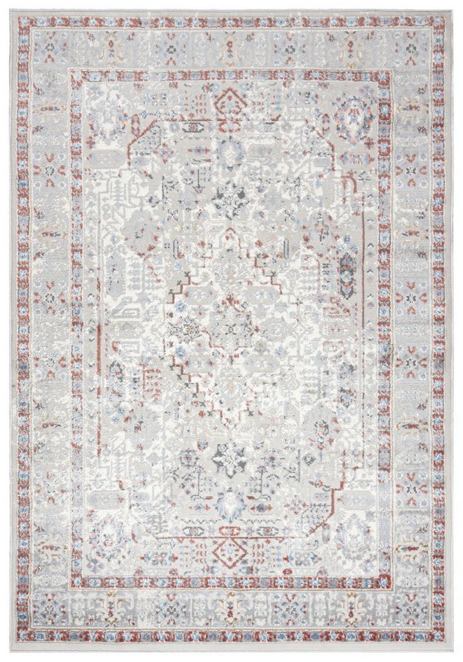 Mazovia Orientteppich Orientalisch Bordüre Beige Creme Wohnzimmer, Schlafzimmer, Esszimmer, Fußbodenheizung