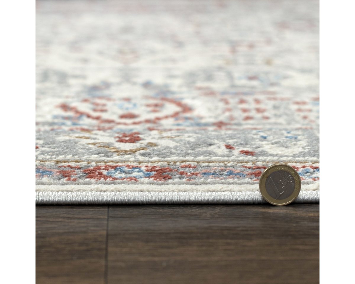 Mazovia Orientteppich Orientalisch Bordüre Beige Creme Wohnzimmer, Schlafzimmer, Esszimmer, Fußbodenheizung Bild 4