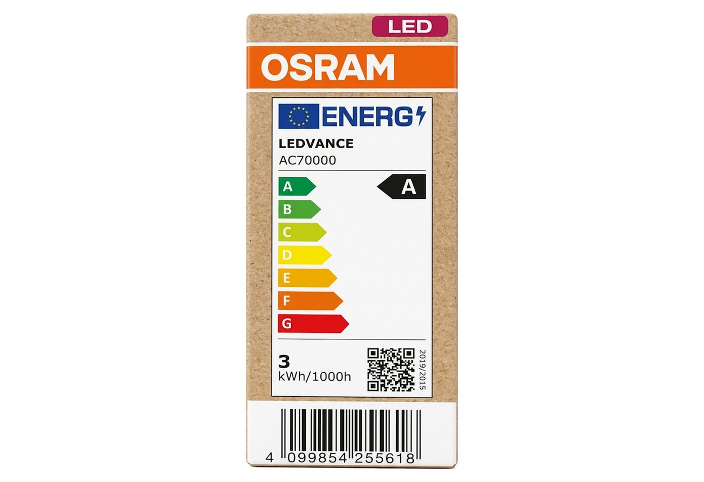 Osram LED-Leuchtmittel Osram LED LSSPCLB40 – 2.2W E14, 2700K Warmweiß, 6er-Pack, 6 St.