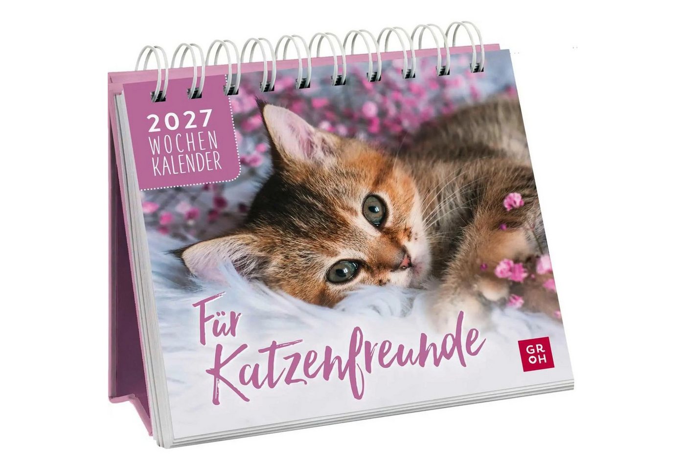 groh Verlag Schreibtischkalender Mini-Wochenkalender 2027: Für Katzenfreunde Bild 5