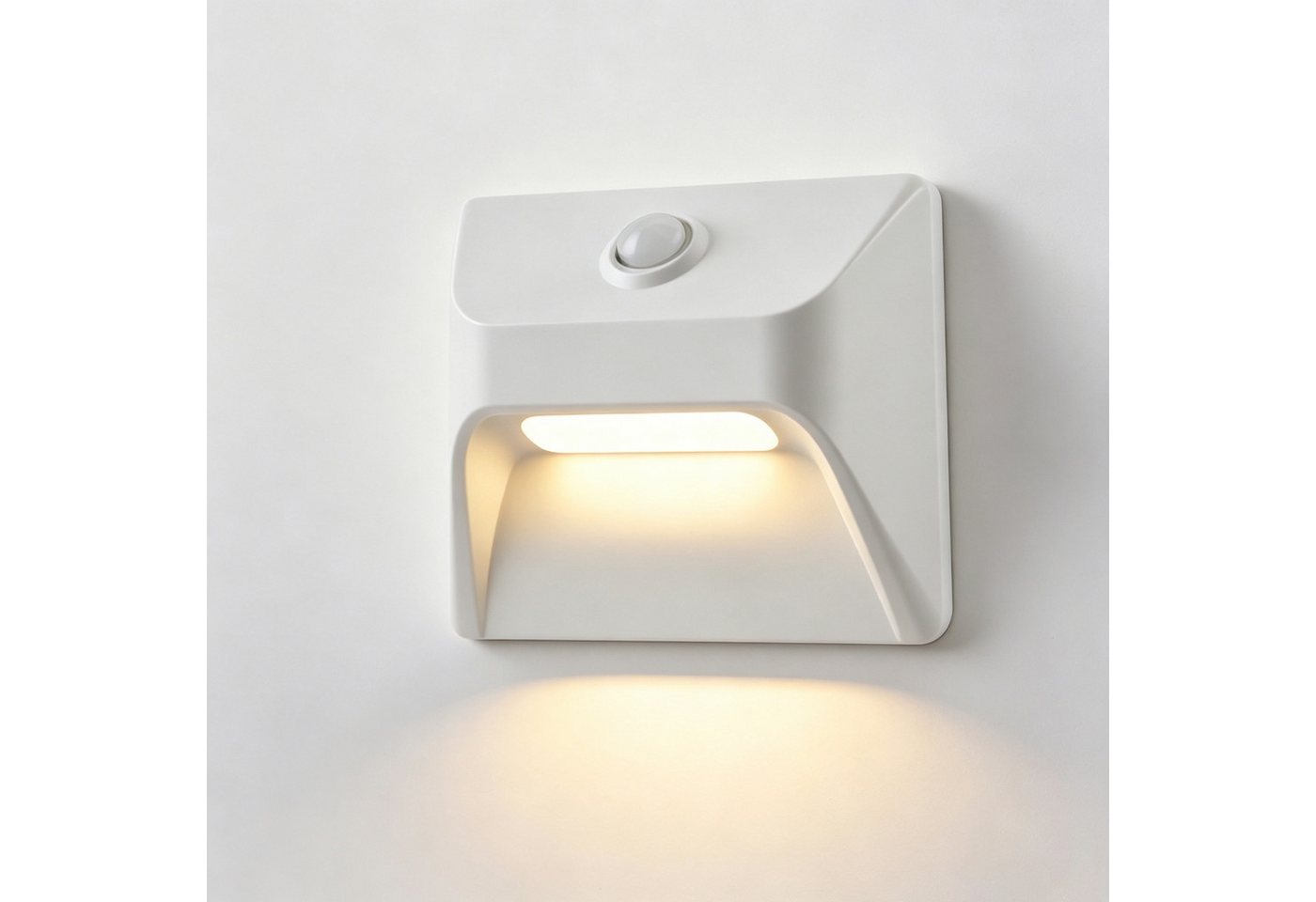 wohnTRAUM24 Nachttischlampe LED Nachtlicht Magnetische Stair Nachttischlampe mit Bewegungsmelder, LED fest integriert, Warmweiß, Nachtlicht Bewegungsmelder für Treppen Flur Schlafzimmer Kein Bohren Bild 5