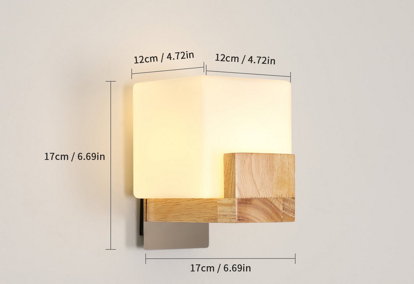 Riserva LED Wandleuchte Einfache Wandlampe,kreative Dekolampe,für Flur,Innenhof,Café, LED wechselbar Bild 3