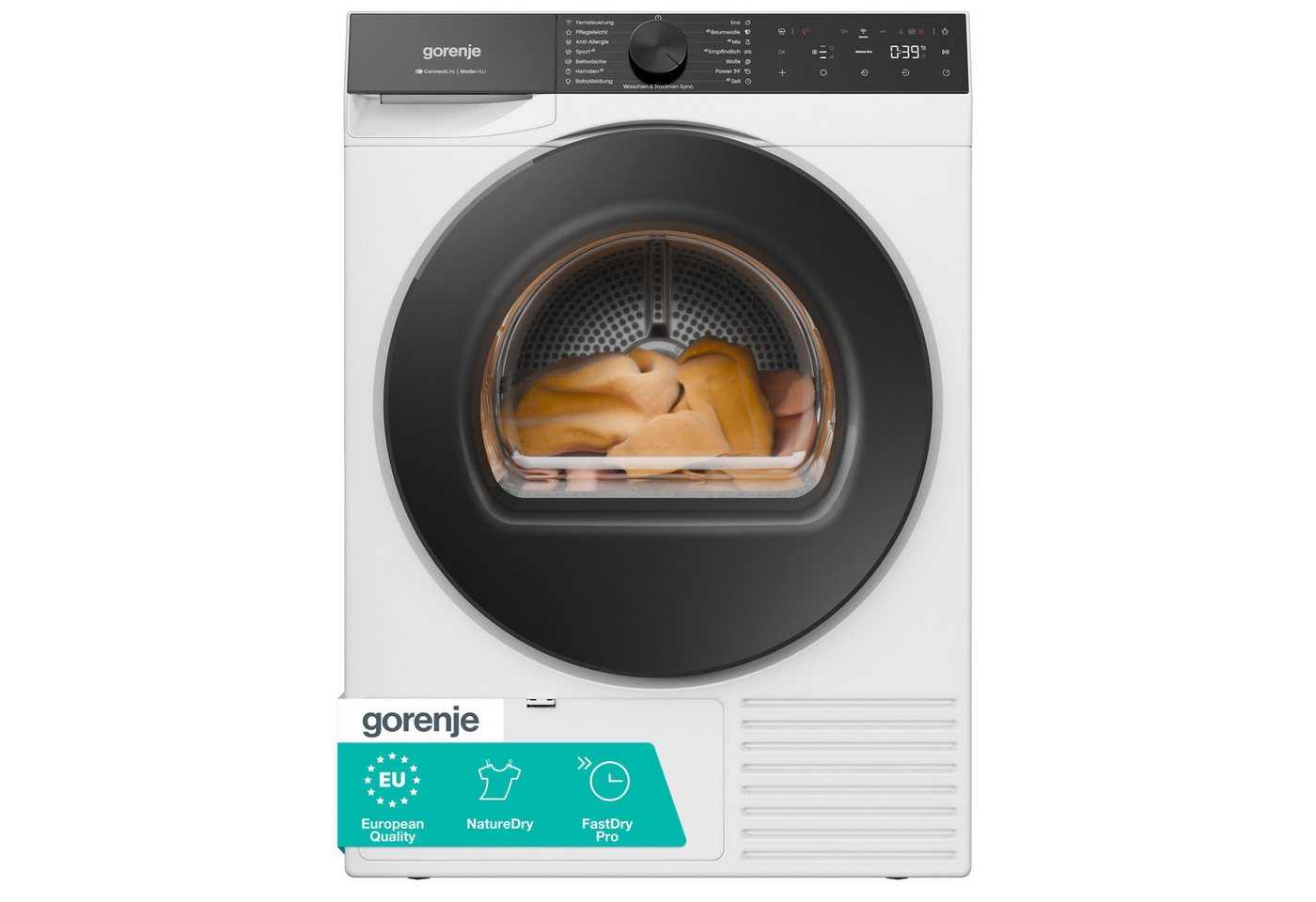 GORENJE Wärmepumpentrockner G600 D5G69BP, NatureDry Schonung, FastDry Pro 39, Knitterschutz Bild 2