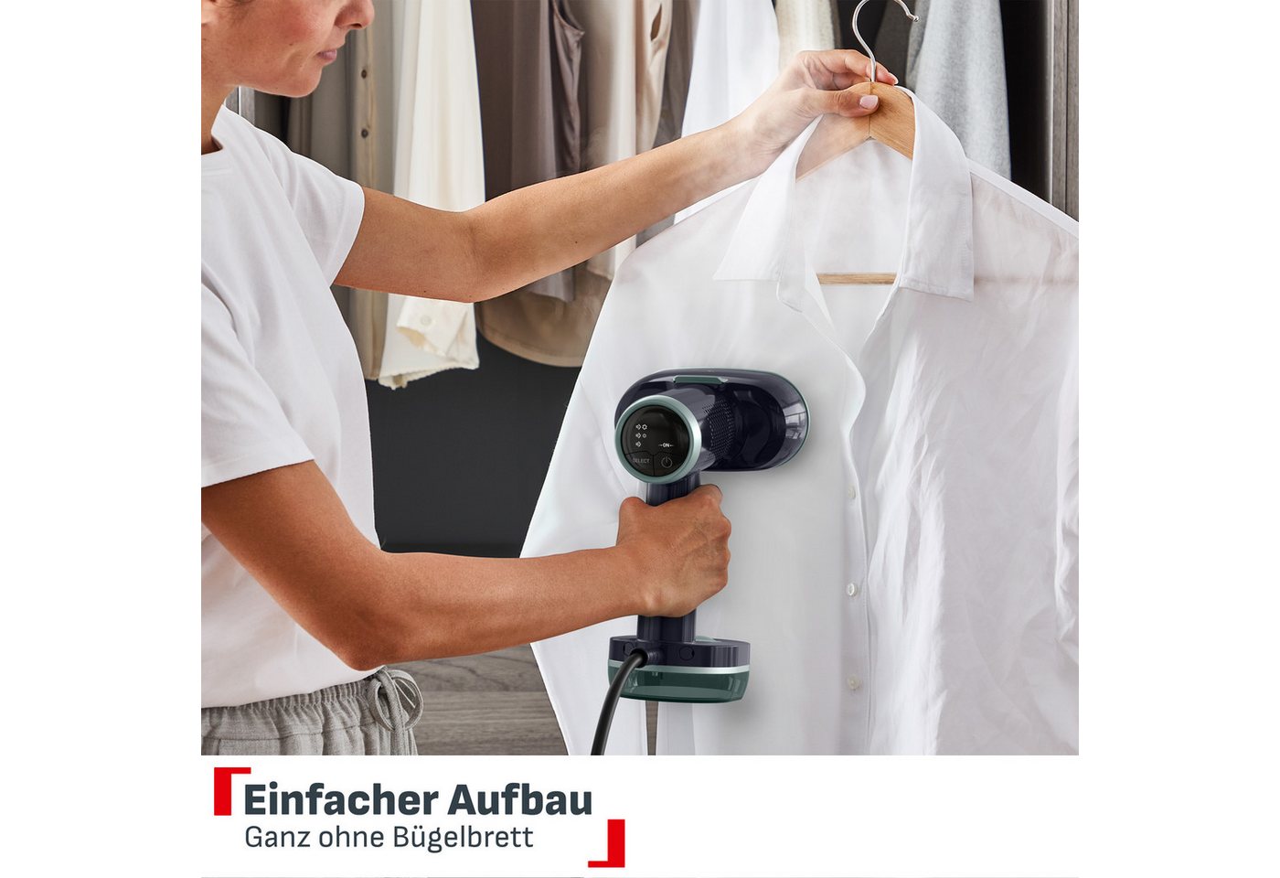 Tefal Dampfglätter AeroSteam S 150 mit Ansaugfunktion, perfekte Faltenentfernung, 1300 W Bild 4