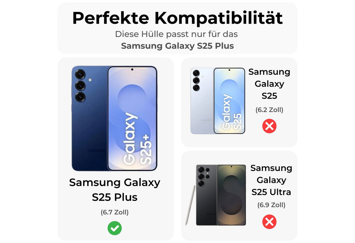 betterfon Handykette für Samsung Galaxy A52 Handyhülle mit Band Kodel Hülle mit Kette, Hände frei – mit Silikonhülle & Schnur für flexiblen Alltag Bild 4