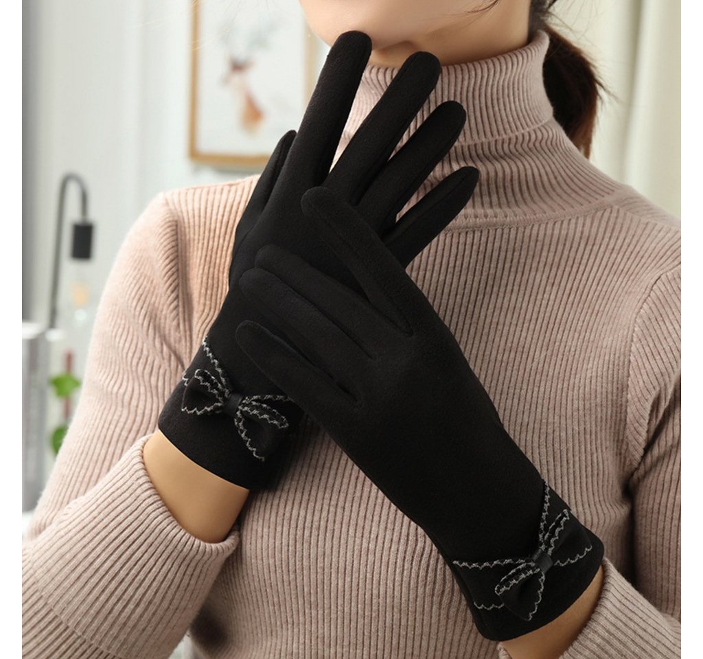 nsihing Thermohandschuhe Damen Winterhandschuhe, Warme Touchscreen Handschuhe mit Fleecefutter Winddicht & Warm, für Autofahren, Radfahren & Outdoor Bild 2