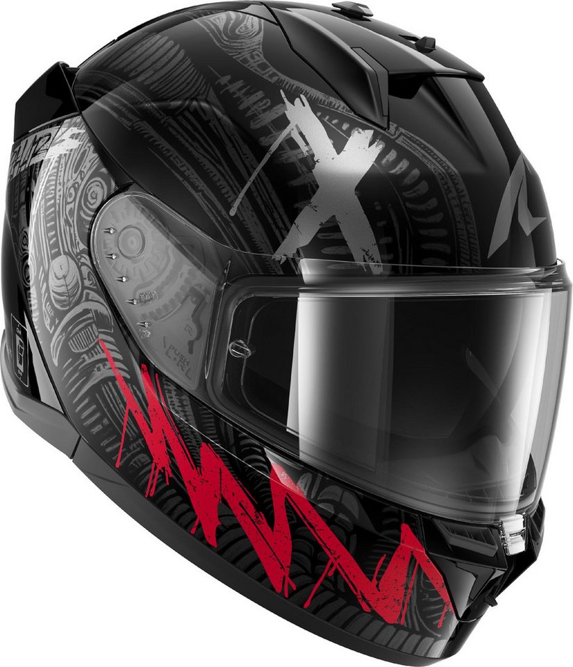 Shark Motorradhelm D-Skwal 3 Shiever Helm, Antifog Beschichtet,vorbereitet Für Kommunikationssystem,geeignet Bild 3