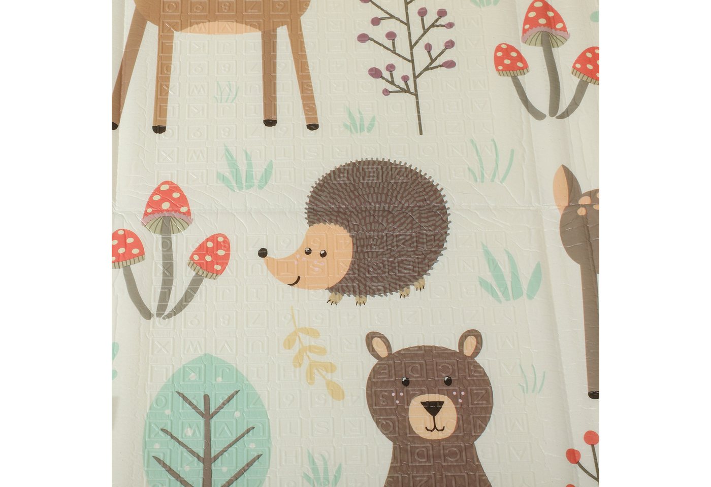 AIMAX Spielmatte Krabbelmatte Baby faltbar 196x176cm Spielmatte doppelseitig Bild 4
