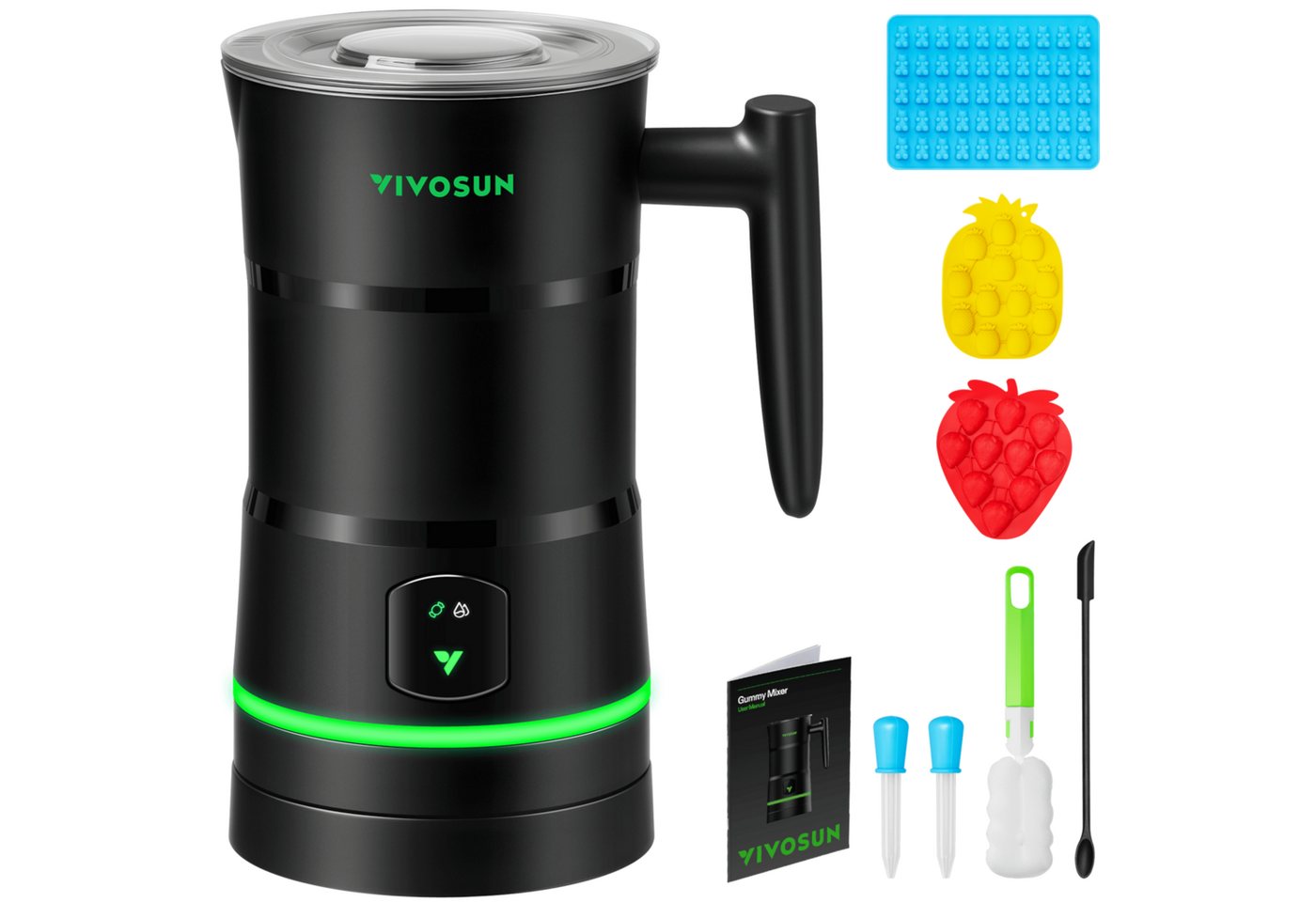 VIVOSUN Küchenmaschine Süßigkeitenmaschine, 400 W, 0,4 l Schüssel, für Gummibärchen und Gelees Bild 3