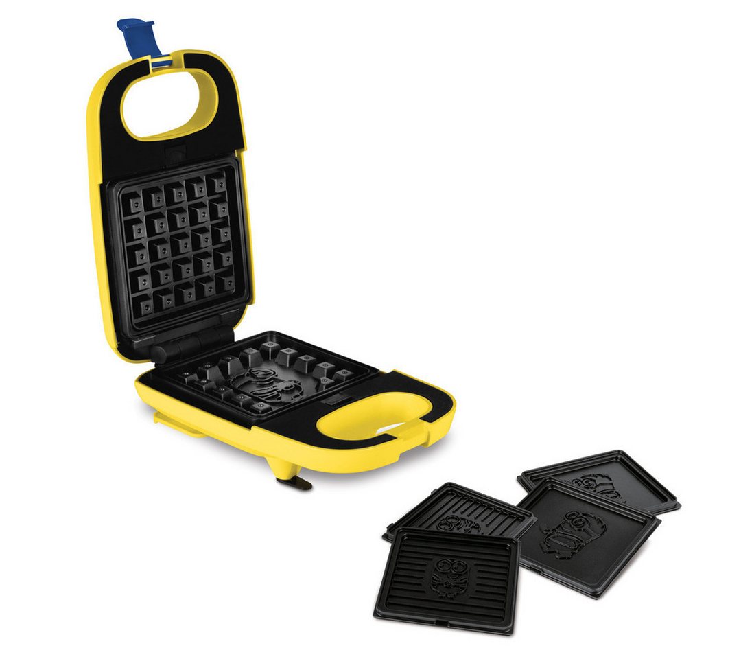 BerlingerHaus 3-in-1-Sandwichmaker Minions 3-in-1 Sandwich-, Waffel- & Grillmaker - 600 W, 600 W, Wechselplatten, Antihaft Bild 2