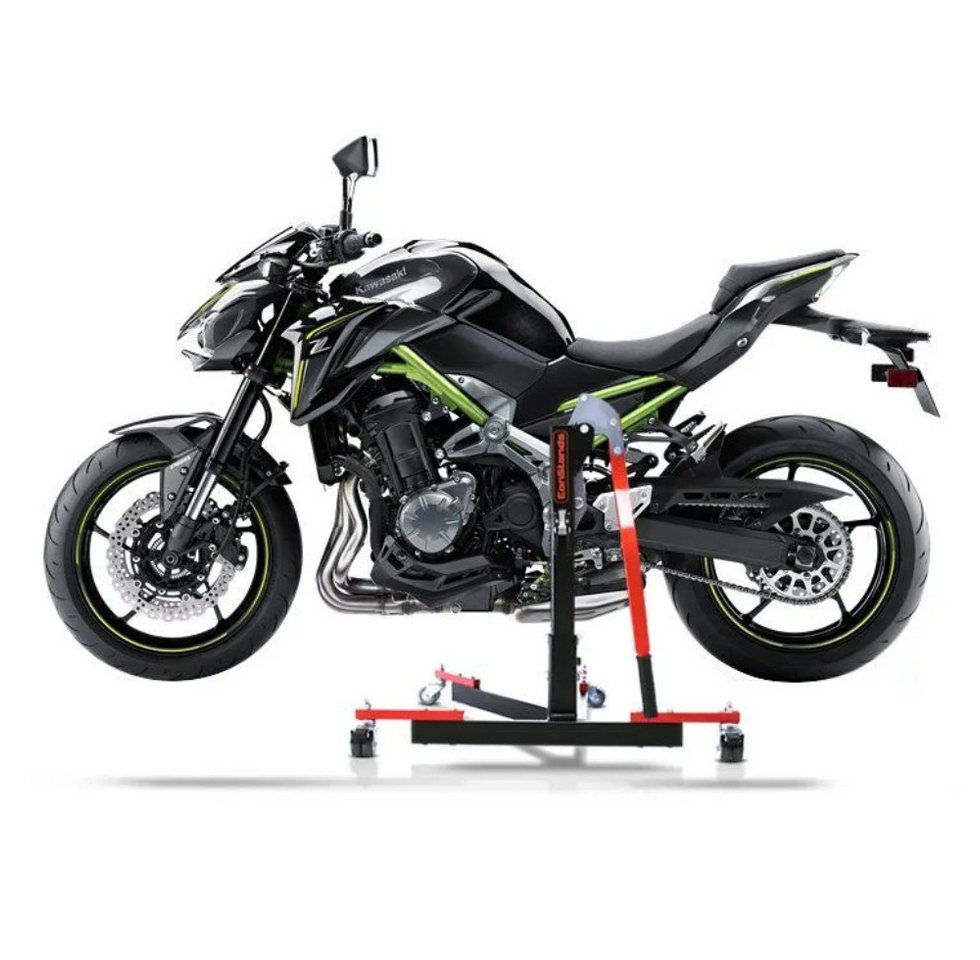 ConStands Motorradheber CS Power Evo-Zentralständer für Kawasaki Z 900 17-25 Rot Bild 5