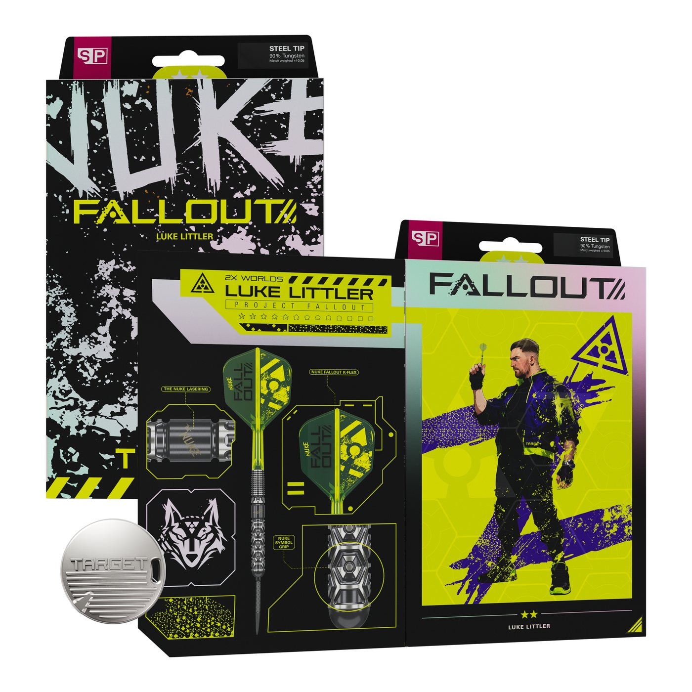 TARGET DARTS Dartpfeil Target Luke Littler Nuke Fallout Swiss Points Steeldarts Bild 5