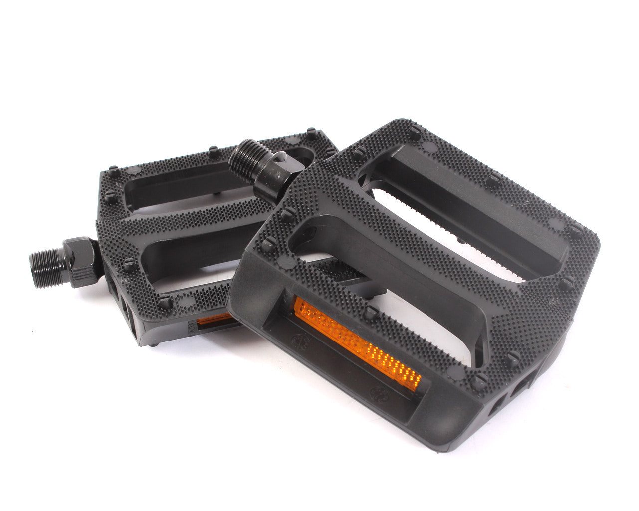 KHEbikes Fahrradpedale KHE PRISM BMX Pedale 9/16" PVC schwarz leicht 308 g (Passend für 3-teilige Kurbeln)