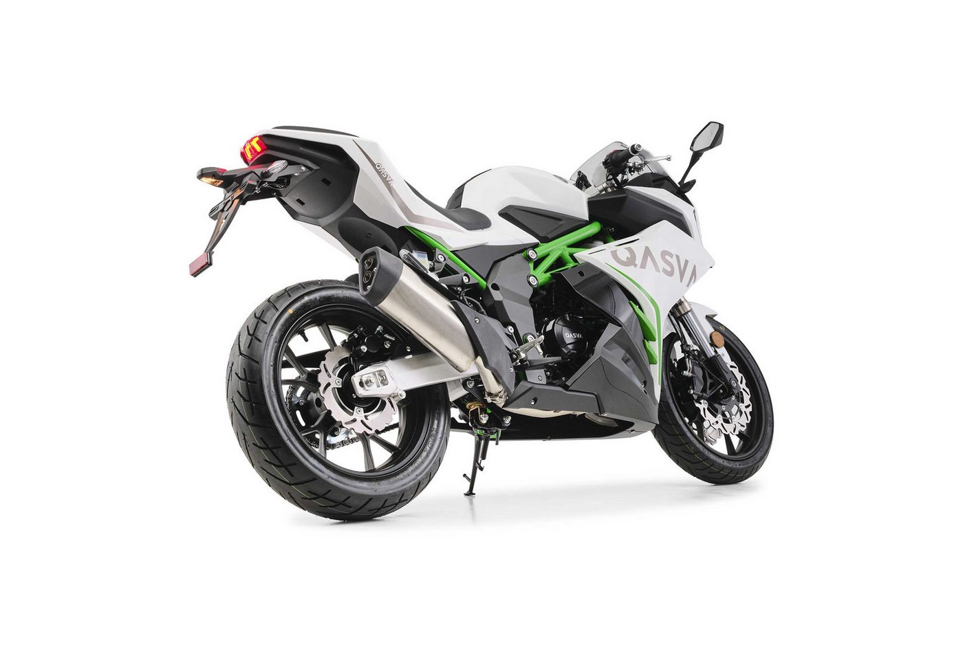 QASVA Motorrad GP-1 125 ccm Weiß, 124 ccm, 95 km/h, Euro 5+, ABS, 10,6 kW, 14,4 PS, 125er Sportler, TFT-Display