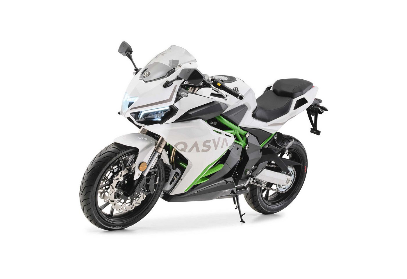 QASVA Motorrad GP-1 125 ccm Weiß, 124 ccm, 95 km/h, Euro 5+, ABS, 10,6 kW, 14,4 PS, 125er Sportler, TFT-Display Bild 3