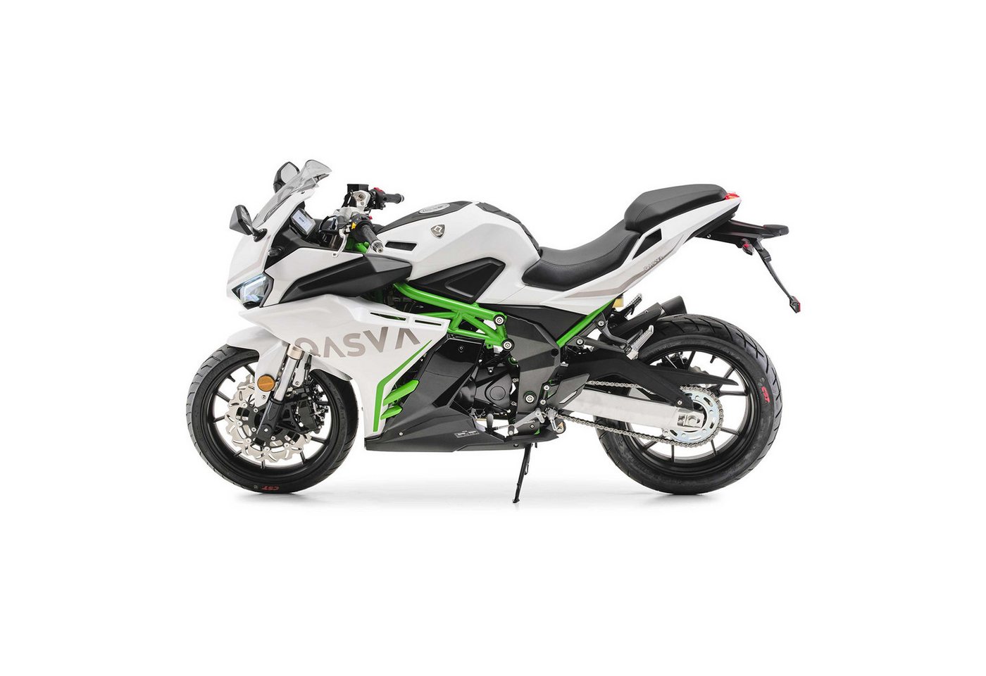 QASVA Motorrad GP-1 125 ccm Weiß, 124 ccm, 95 km/h, Euro 5+, ABS, 10,6 kW, 14,4 PS, 125er Sportler, TFT-Display Bild 4