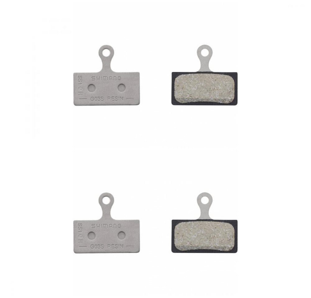Shimano Scheibenbremse Shimano G03S Resin Bremsbeläge 2er-Set - für 2 Bremssättel