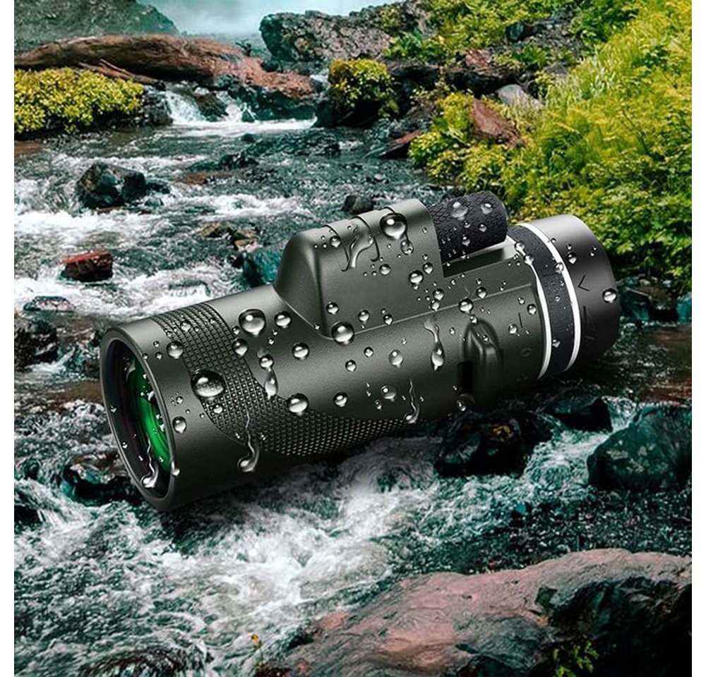 Coonoor Monokular,HD-Teleskop,mit Stativ + Handy-Clip,10x42 Fernrohr Fernglas Bild 5