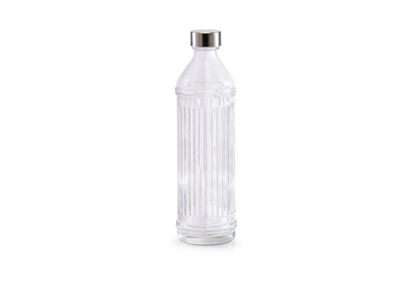 Basera® Trinkflasche Glasflasche mit Edelstahlverschluss, 970 ml