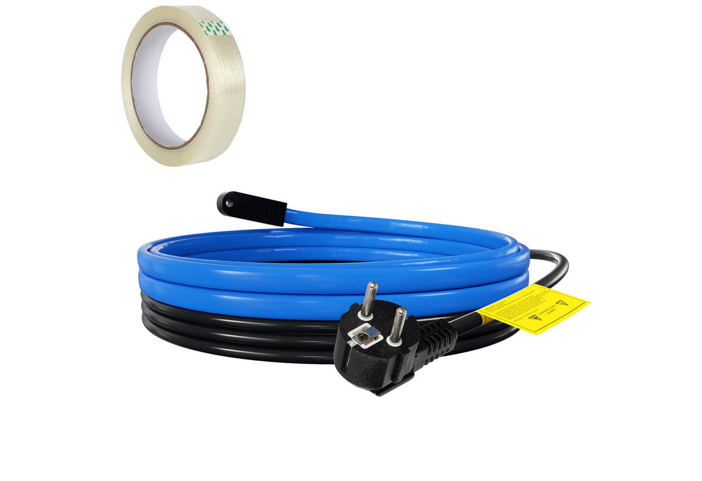 Clanmacy 2M-18M Heizkabel Frostschutz Heizleitung mit Thermostat 17W/M IP68 Rohrbegleitheizung, (200 cm) Bild 5