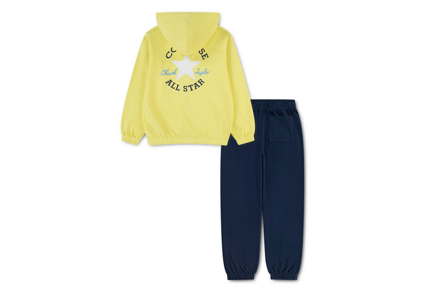 Converse Jogginganzug CNVB VARCITY DCTP JOGGER SET, mit durchgehendem Reißverschluss, zweiteiliges Set