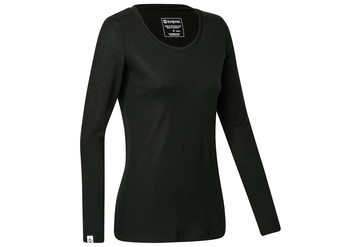 Kaipara - Merino Sportswear Thermounterhemd Merino Damen-Unterhemd langarm Rundhals Slimfit 200 warm (1-St) aus reiner Merinowolle Made in Germany