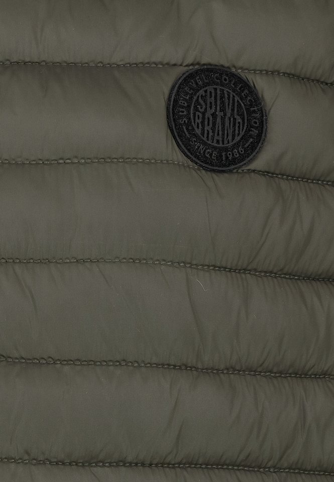 SUBLEVEL Funktionsweste Leichtes, gestepptes Design mit für Herren (1-tlg) Normal Fit Stehkragen Ärmellos Einfarbig wärmend Bild 5
