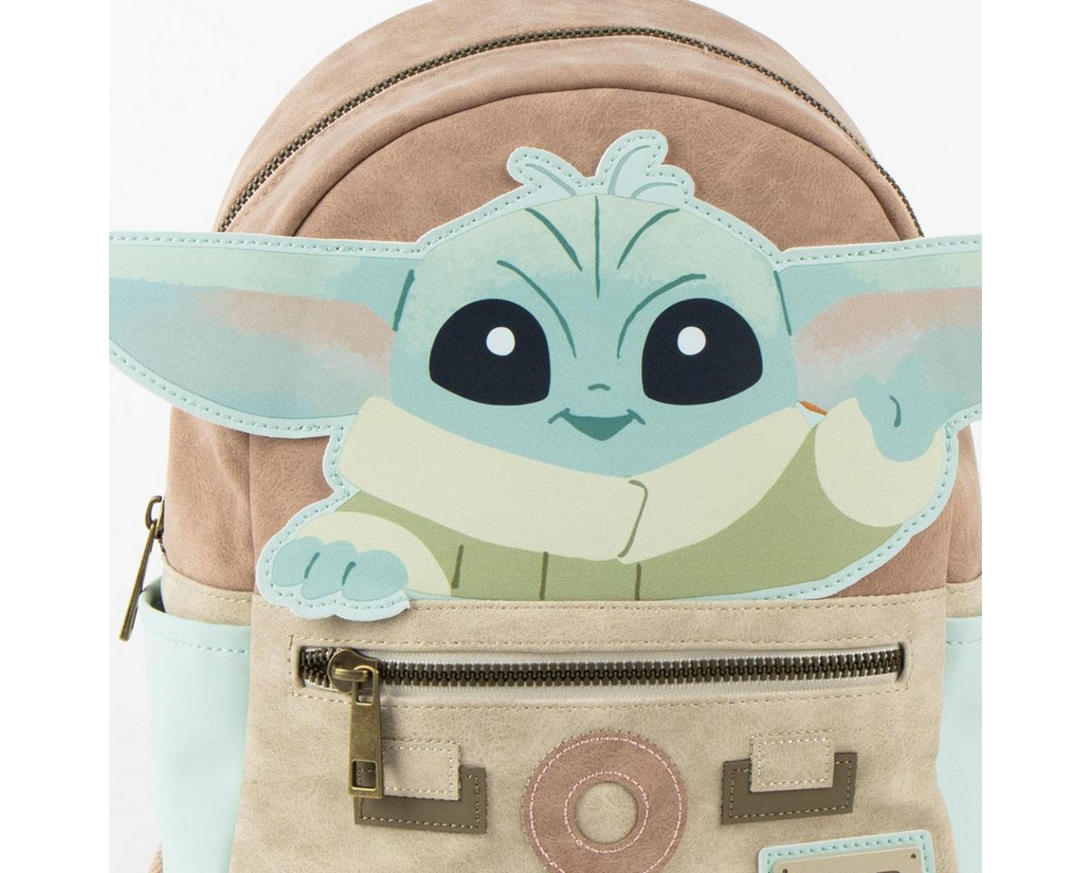 Cerda Rucksack Star Wars Mandalorian Grogu Backpack 22x26x13 cm PU Erwachsene Bild 2