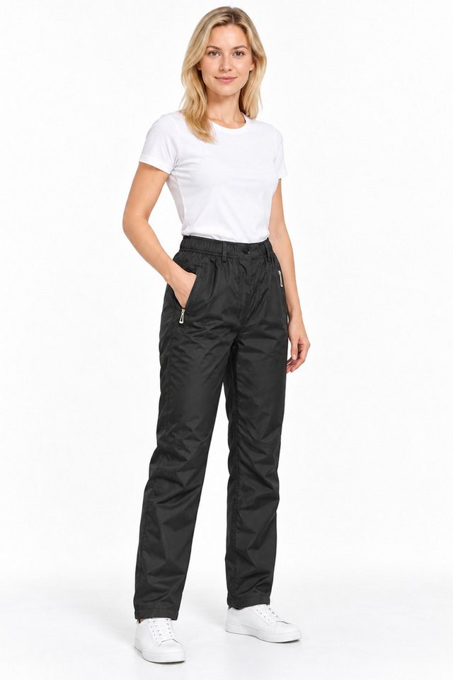 Kendindza Collection Thermohose Damen Winterhose, gefüttert und wasserabweisend Winter Thermo Hose Outdoorhose Damen Wasserdicht, Thermo Winterhose Gummibund Bild 5