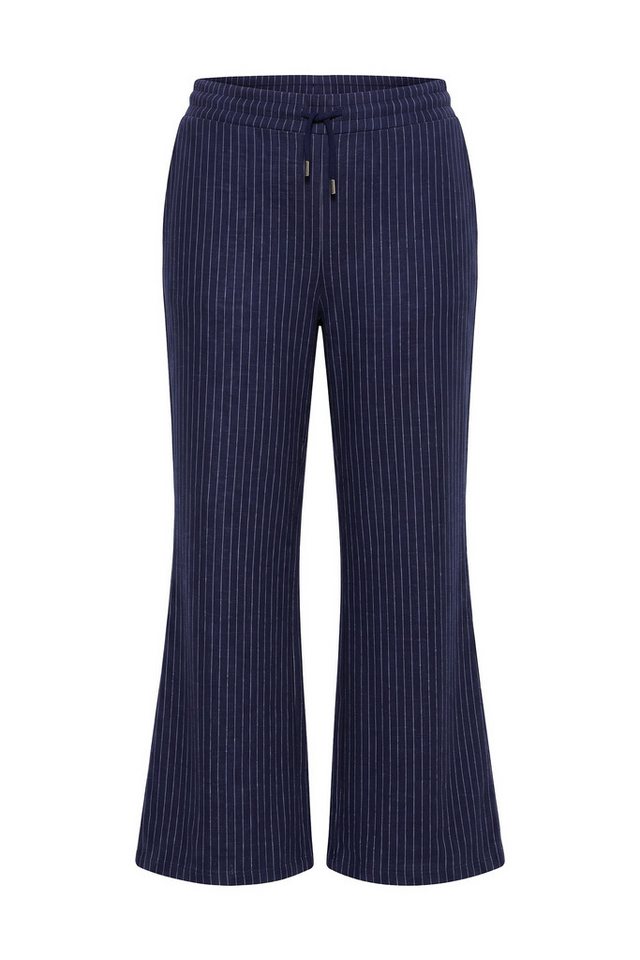 MIAMODA Funktionshose Jerseyhose weites Bein Nadelstreifen Bild 3