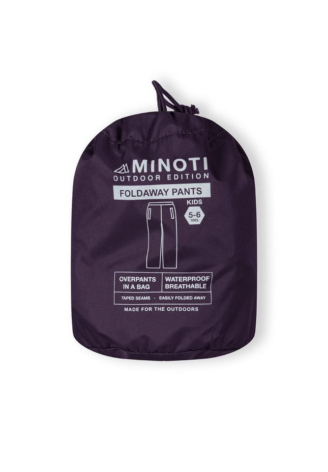 MINOTI Regenhose für Mädchen zum Überziehen verstellbarer Saum Bild 3