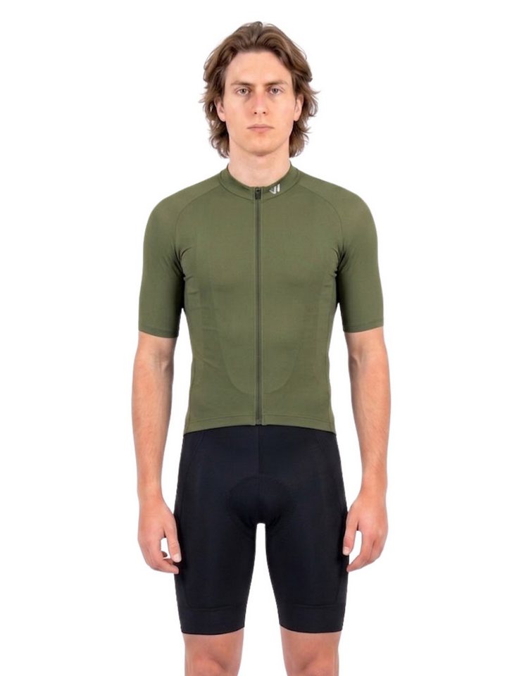 Wulibike Radtrikot Herren Fahrradbekleidungsset mit 3D-Sitzpolster & Cargo-Taschen (2-tlg) Kurzarm Radtrikot + Träger-Fahrradhose für Roadbike Bild 5