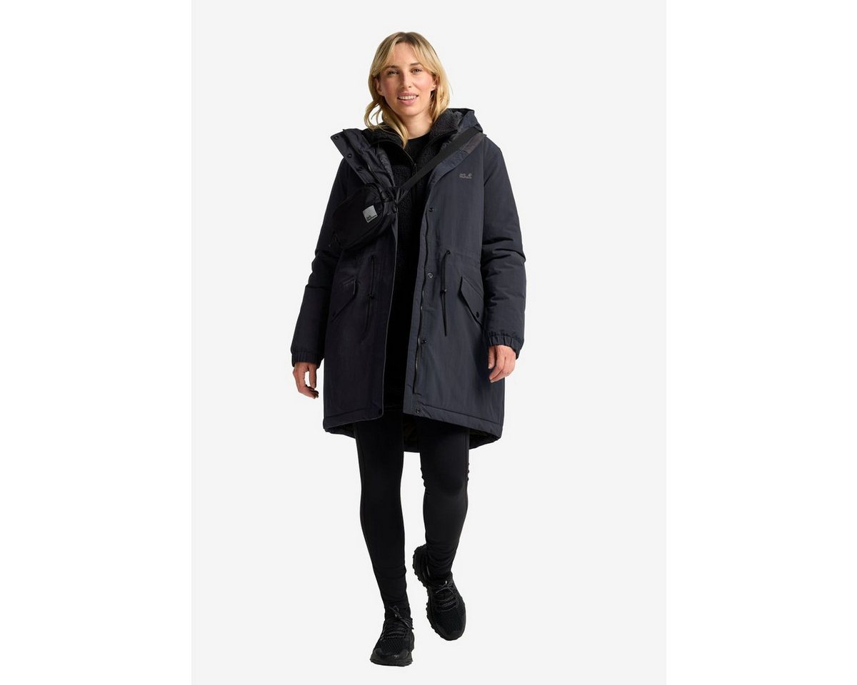 Jack Wolfskin Outdoorjacke Chilly Frost Parka W Wasserdichter Wintermantel mit isolierender TEXATHERM CORE Füllung Bild 3