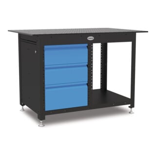 Schweisskraft Werkbank Workstation 1208 inklusive 3 Schubladen