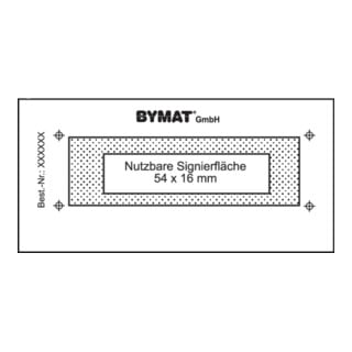 schweisskraft Langzeitschablone 1/2 DIN A8 54 x 16mm ungerahmt