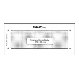 schweisskraft Langzeitschablone 1/2 DIN A5 170 x 54 mm ungerahmt