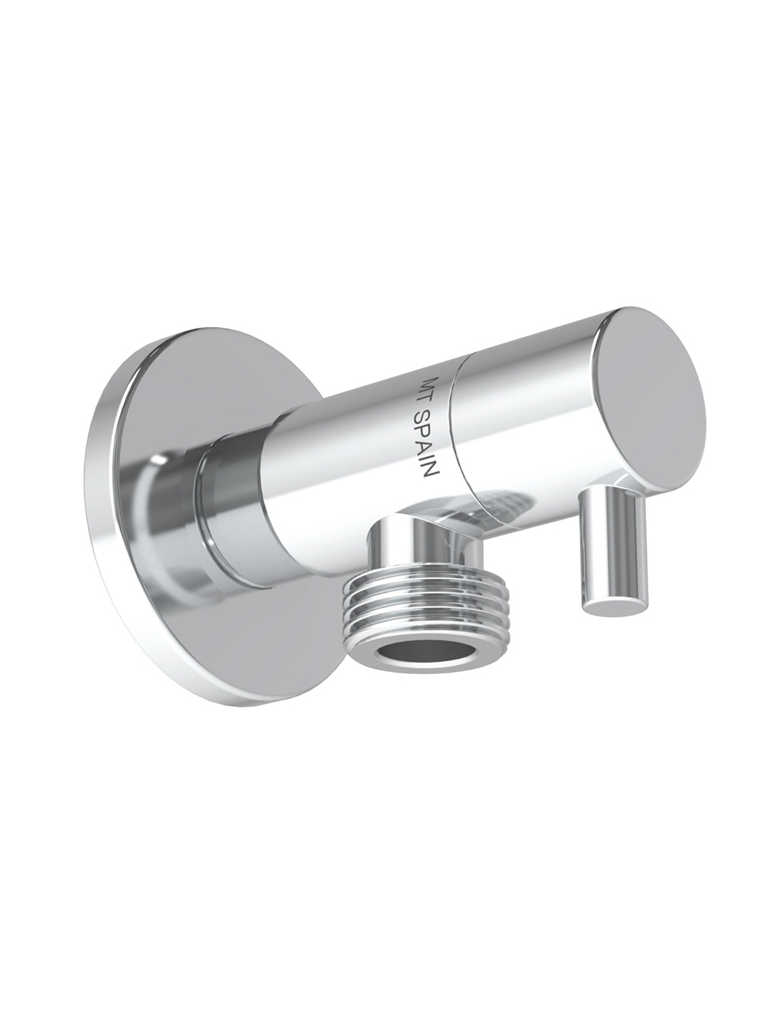 Eckventil Deco-modell Mit Runder Handhabung, Silber, ½ X ½ Zoll