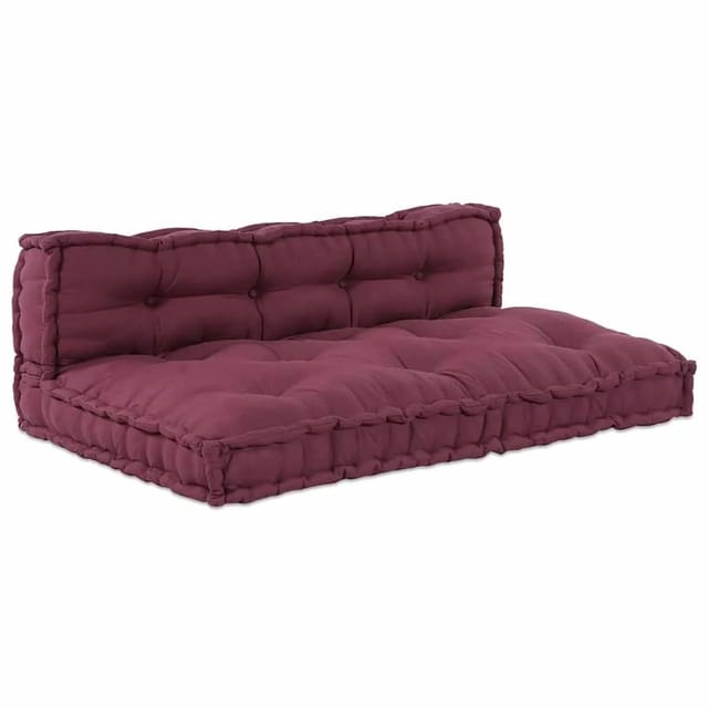Pallet Sofa Kissen 2 Pcs Kastanienbraun Stoff Vidaxl