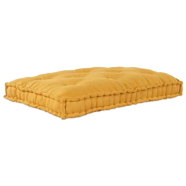 Pallet Sofa Kissen Gelb Stoff Vidaxl