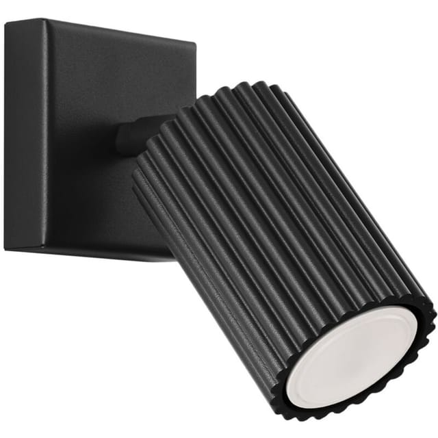 Licht-erlebnisse - Wandspot Aluminium Gu10 Verstellbar Schwarz Modern Wandlampe