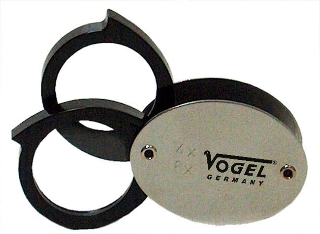 Vogel-600159-juego De Lupas De Precisión, Diámetro De Lente 30 Mm, Aumento 4x + 6x = 10x