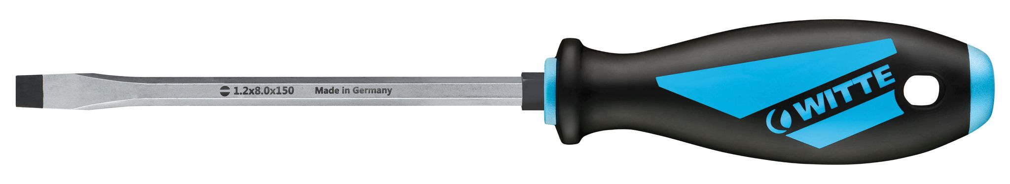 Witte Maxx Schlitzschraubendreher 8,0 X 150 Mm Mit Ergonomischem Griff Und Hoher Widerstandsfähigkeit