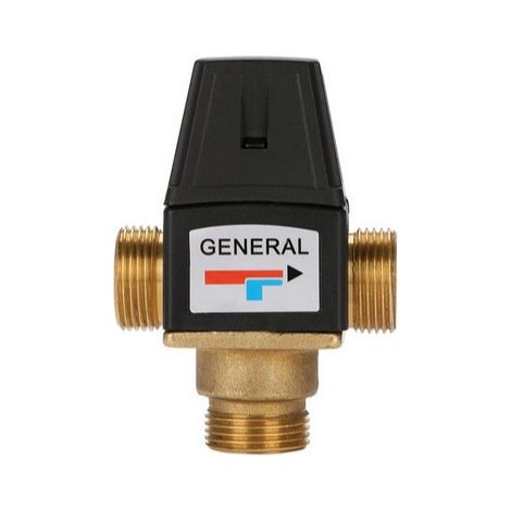 Mitigeur Thermostatique,vanne De Mélange D'Eau Thermostatique,3 Voies Dn20, Thermostatic Mixing Valve Pour Chauffe-eau Solaire Ou Chauffage Par Le Sol